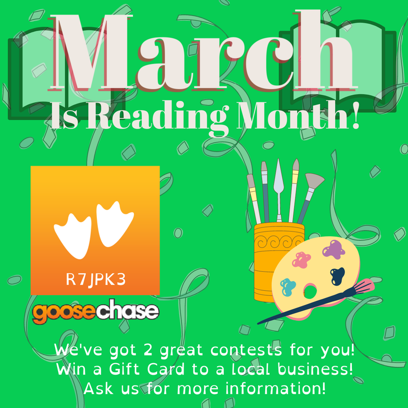 CONTESTS! March Is Reading Month