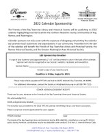 FRTLHS Seeking 2022 Calendar Sponsors FRTLHS Seeking 2022 Calendar Sponsors
