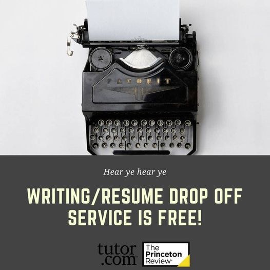 hear ye. hear ye. writing resume drop off service is free.